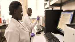 Makerere students laboratory